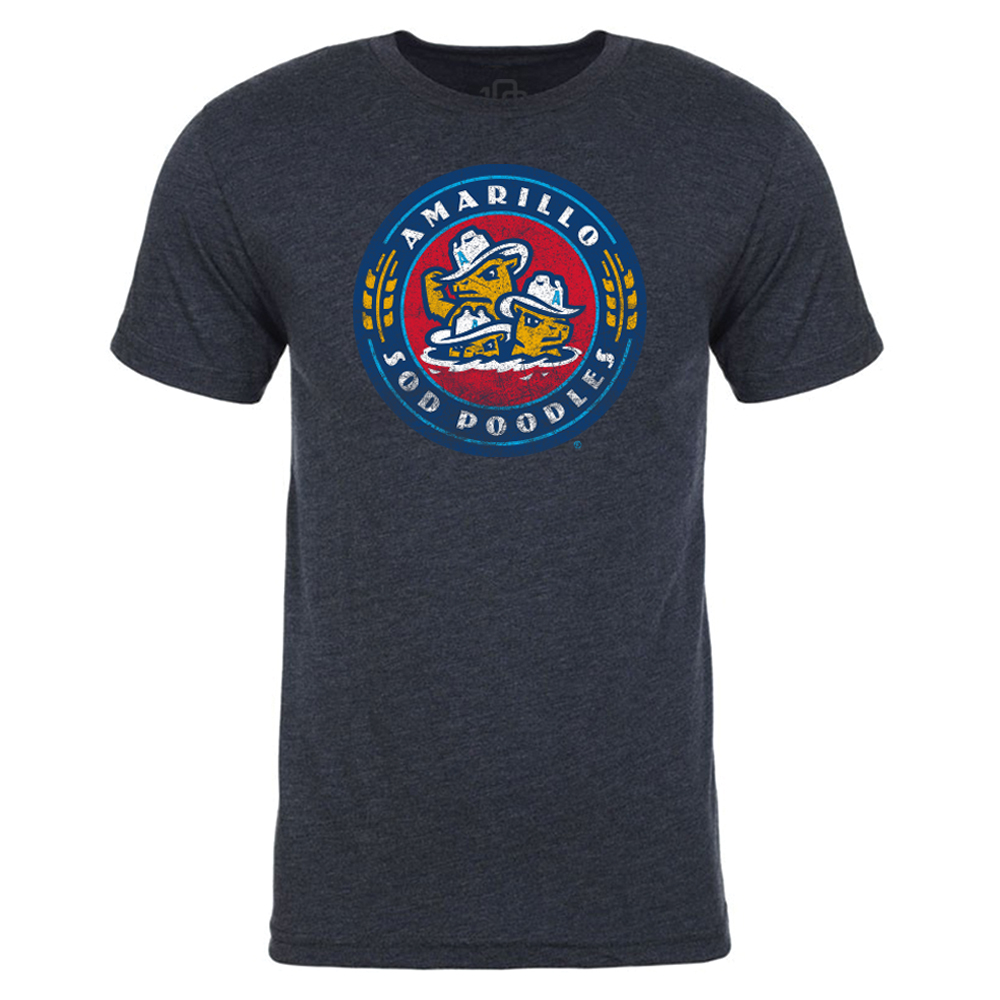 Amarillo Sod Poodles Mens Retro Vintage T-Shirt