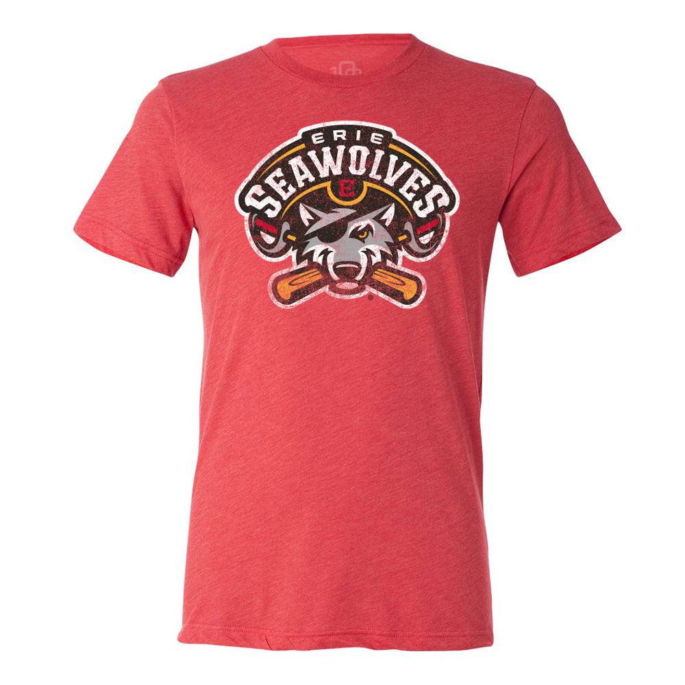 Erie SeaWolves Mens Retro Vintage T-Shirt