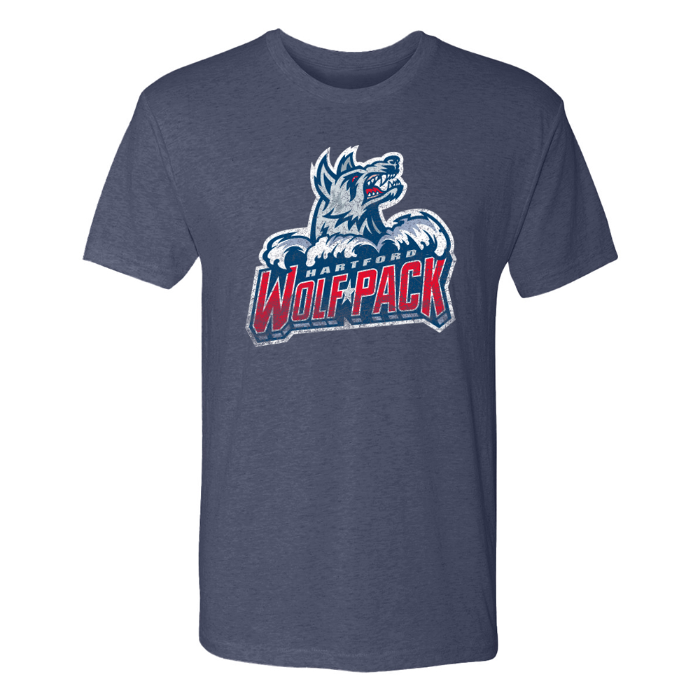 Hartford Wolf Pack Mens Retro Vintage T-Shirt