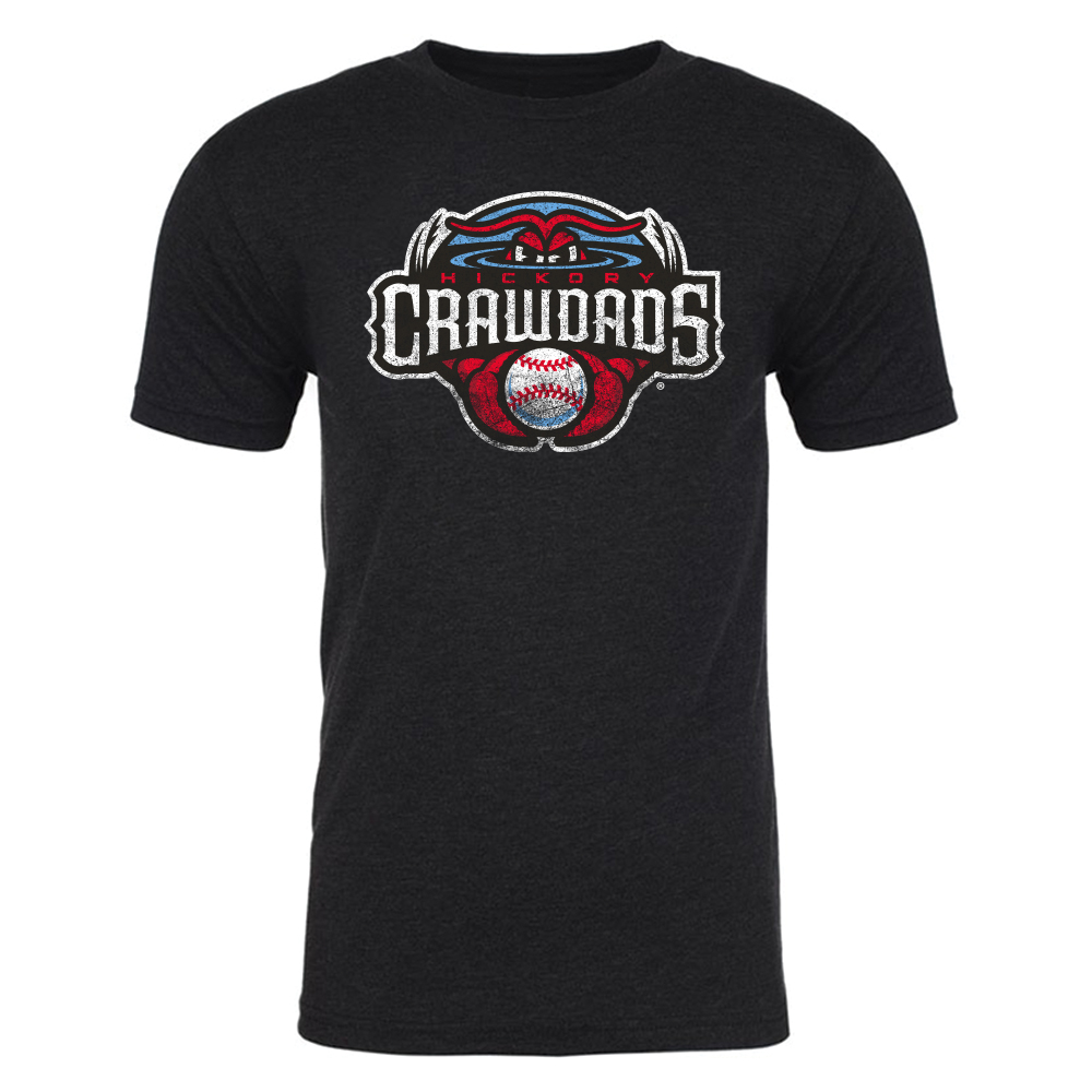Hickory Crawdads Mens Retro Vintage T-Shirt