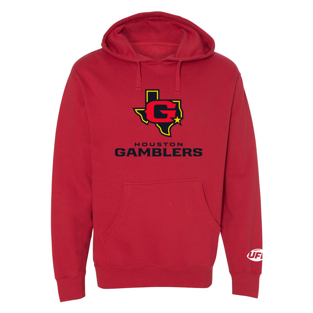 Houston Gamblers Mens Logo Hoodie