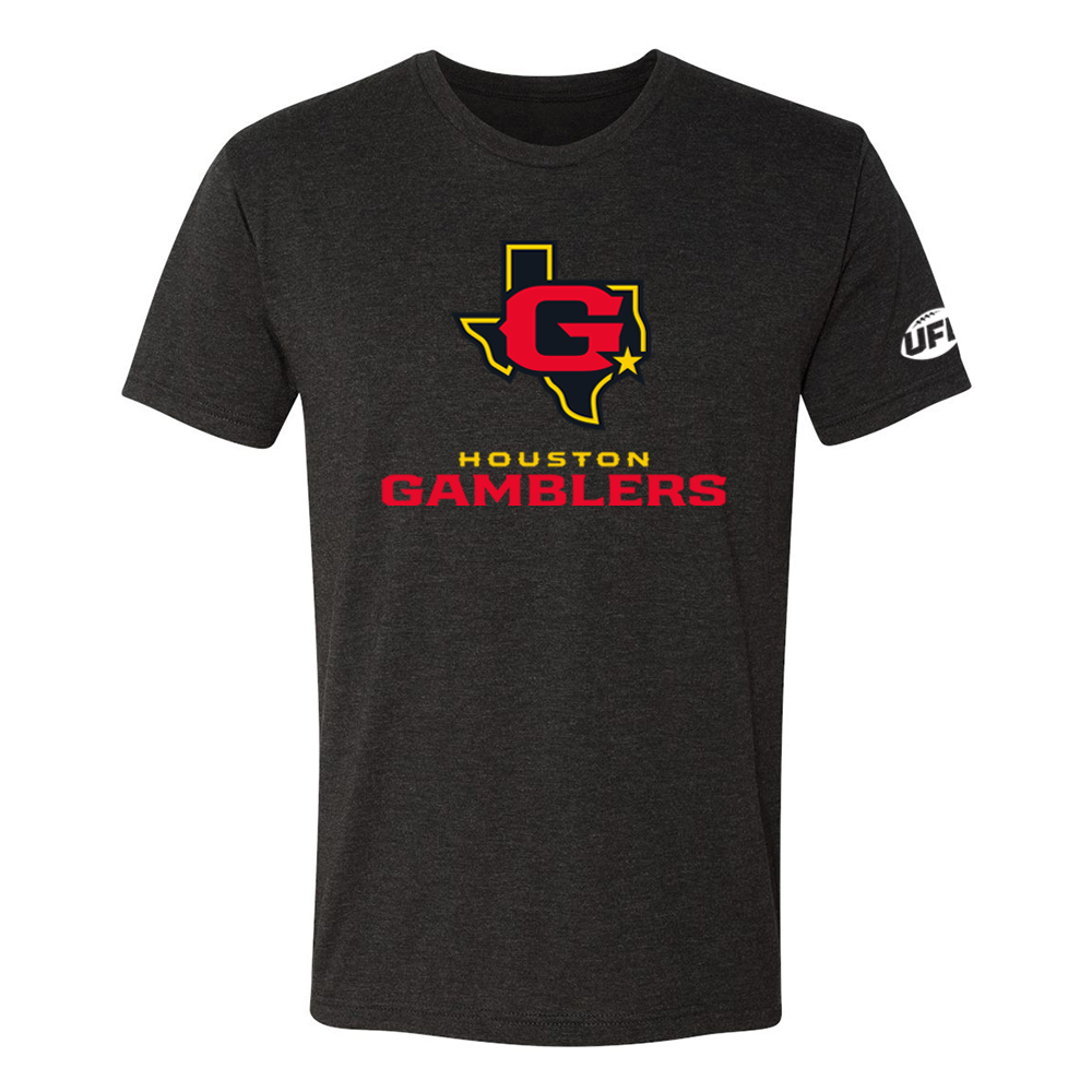 Houston Gamblers Mens Logo T-Shirt