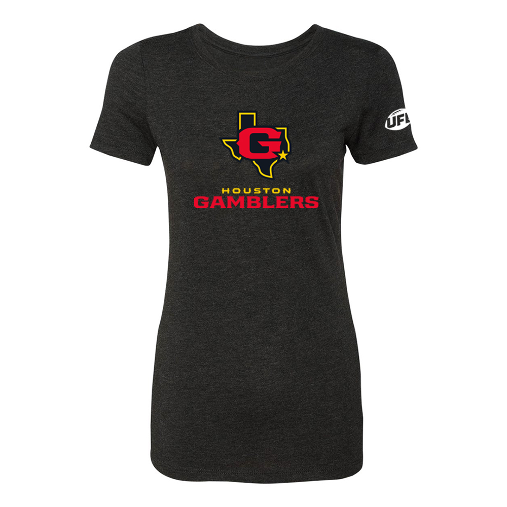 Houston Gamblers Womens Logo T-Shirt
