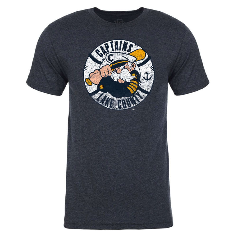 Lake County Captains Mens Retro Vintage T-Shirt