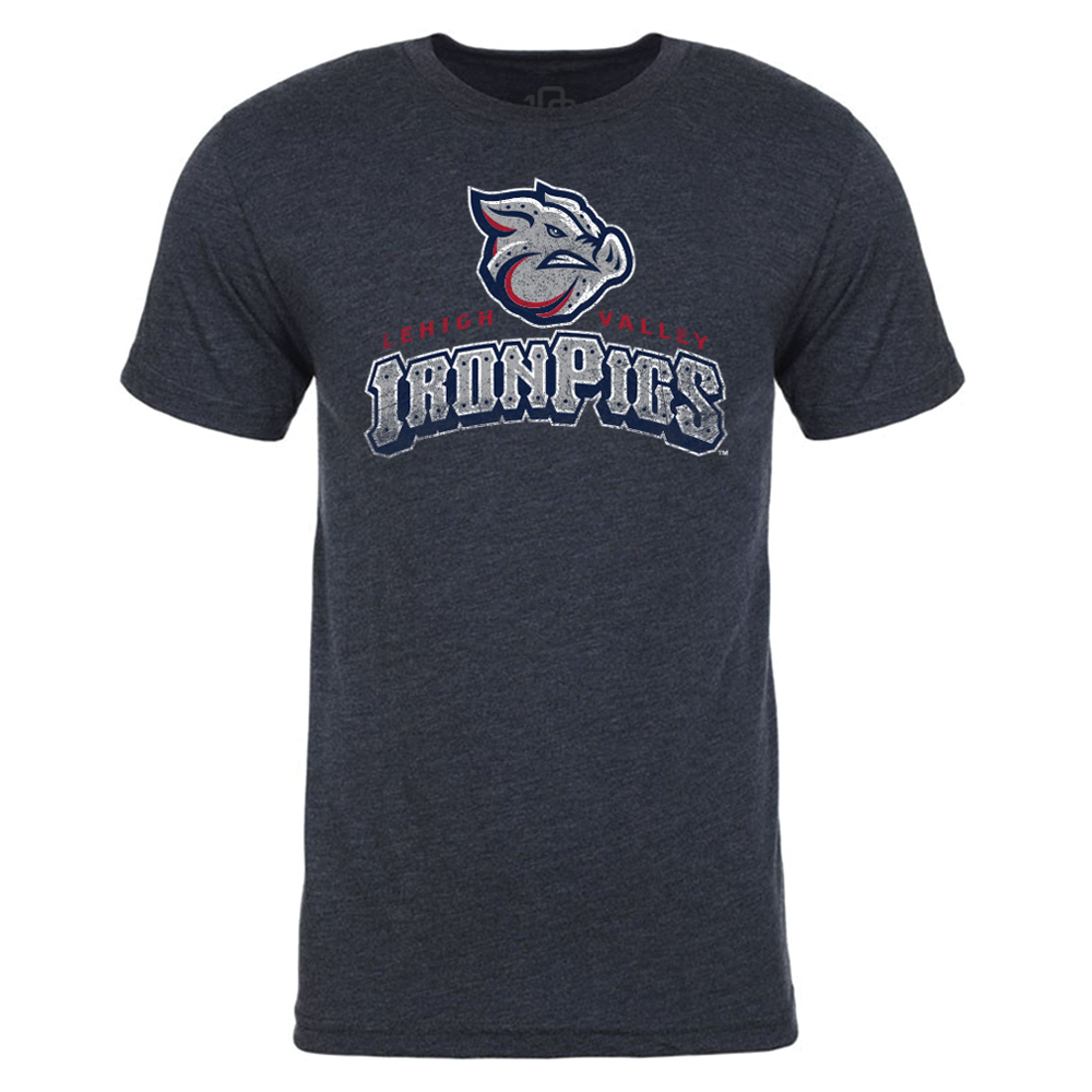 Lehigh Valley IronPigs Mens Retro Vintage T-Shirt