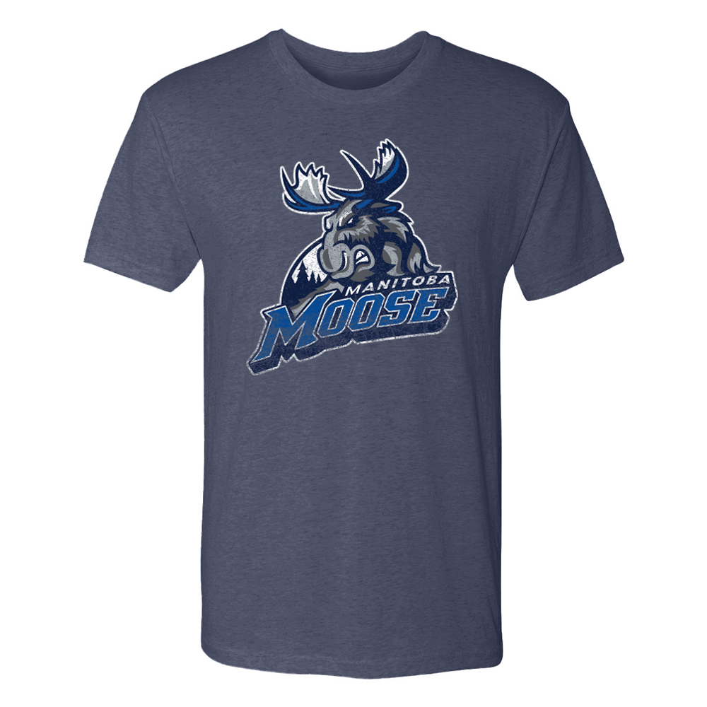 Manitoba Moose Mens Retro Vintage T-Shirt