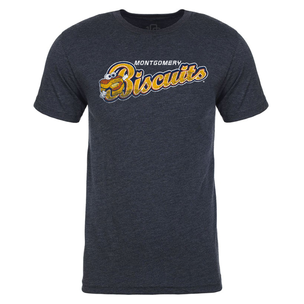 Montgomery Biscuits Mens Retro Vintage T-Shirt