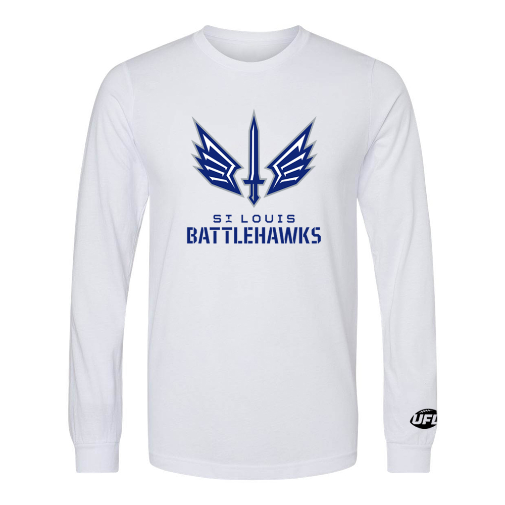St. Louis Battlehawks Mens Logo Long Sleeve T-Shirt