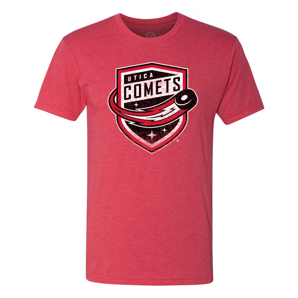 Utica Comets Mens Retro Vintage T-Shirt