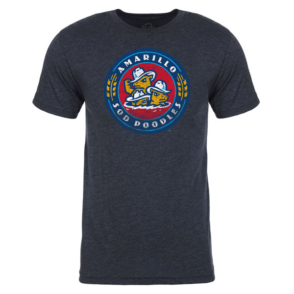Amarillo Sod Poodles Mens Retro Vintage T-Shirt