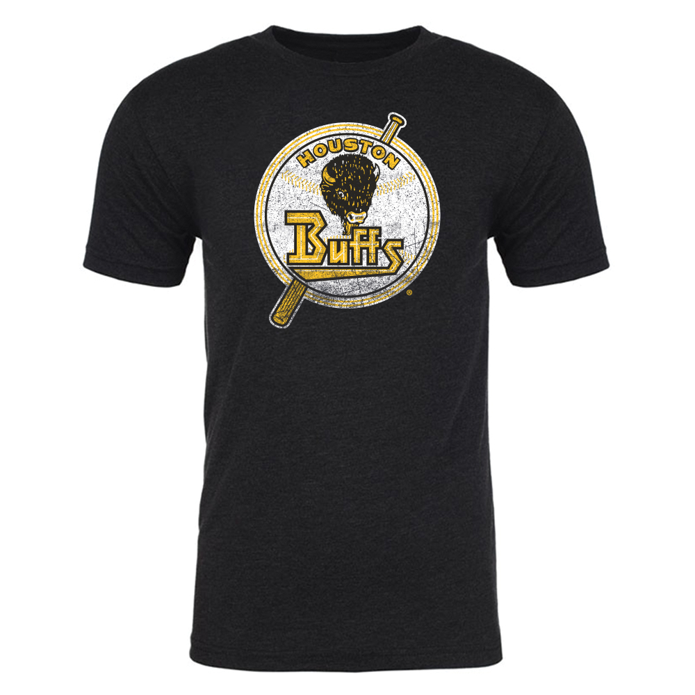 Houston Buffs Mens Retro Vintage T-Shirt