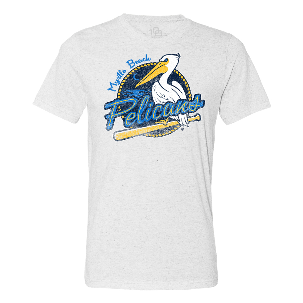 Myrtle Beach Pelicans Mens Retro Vintage T-Shirt